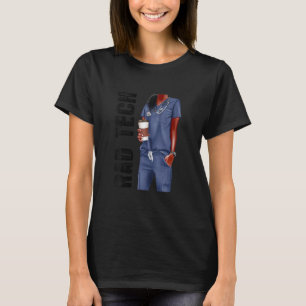 T-shirt Black Rad Tech Afro Love Melanin Africain-Américai