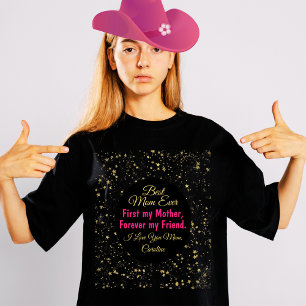 T-shirt Black Rose Meilleure Maman Jamais Mothers Moderne 