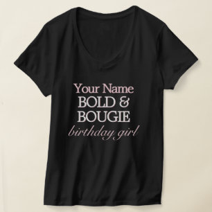 T-shirt Black Rose Tiffany Thème Bold Bougie Fille Anniver