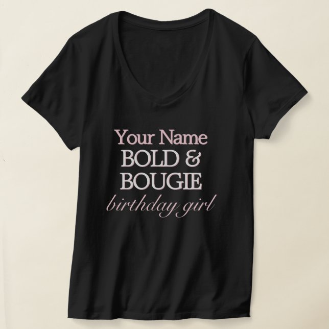 T-shirt Black Rose Tiffany Thème Bold Bougie Fille Anniver (Poser)