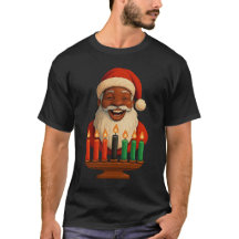 Black Santa Kwanzaa Shirt | African American Kinar