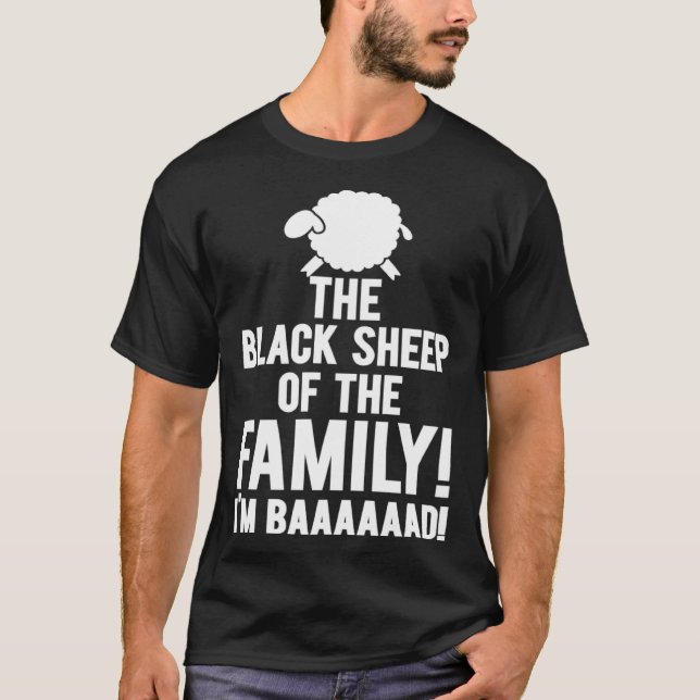 T-shirt Black Sheep Family I m Baaaaad Toy (Devant)