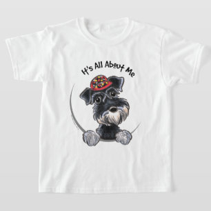 T-shirt Black Silver Schnauzer IAAM