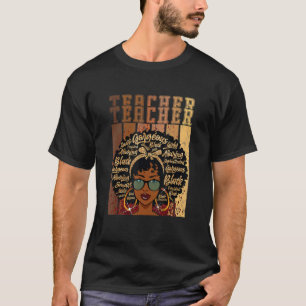 T-shirt Black Smart Enseignant Afro Love Melanin African A