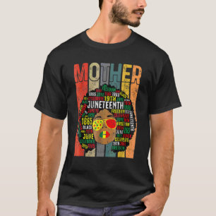 T-shirt Black Smart Mom Afro African American Mothers Day
