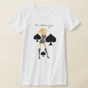T-shirt Black Spades Blonde Queen Thunder_Cove