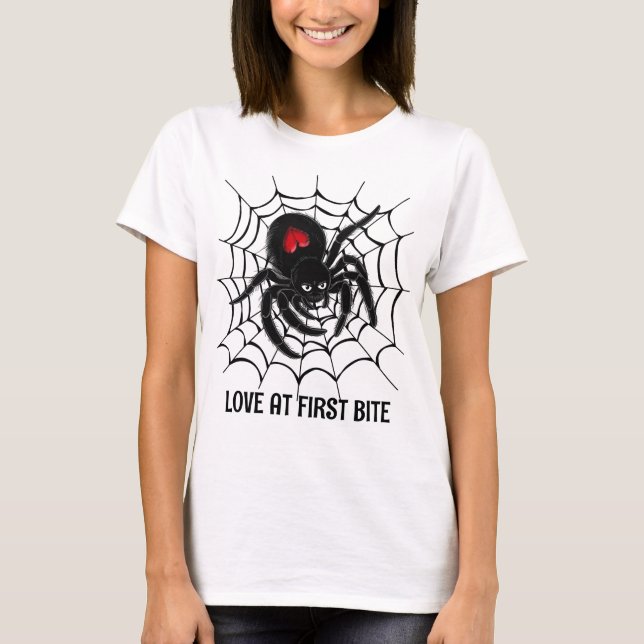 T-shirt Black Spider en Web (Devant)