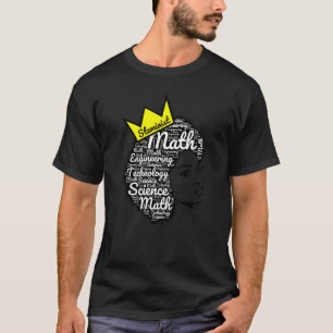 T-shirt Black Steminist Filles Noires dans STEM Femmes Noi