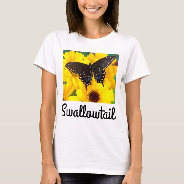 T-shirt Black Swallowtail (Devant)