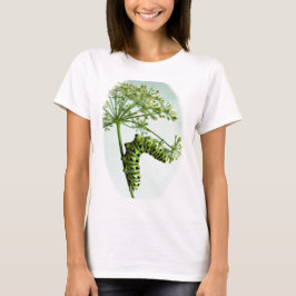 T-shirt Black Swallowtail Caterpillar mangeant du persil