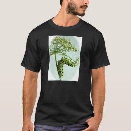 T-shirt Black Swallowtail Caterpillar mangeant du persil