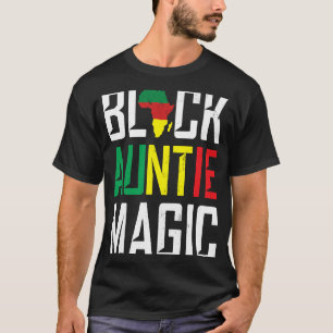 T-shirt Black Tante Magique Tante Godmère Origine africain