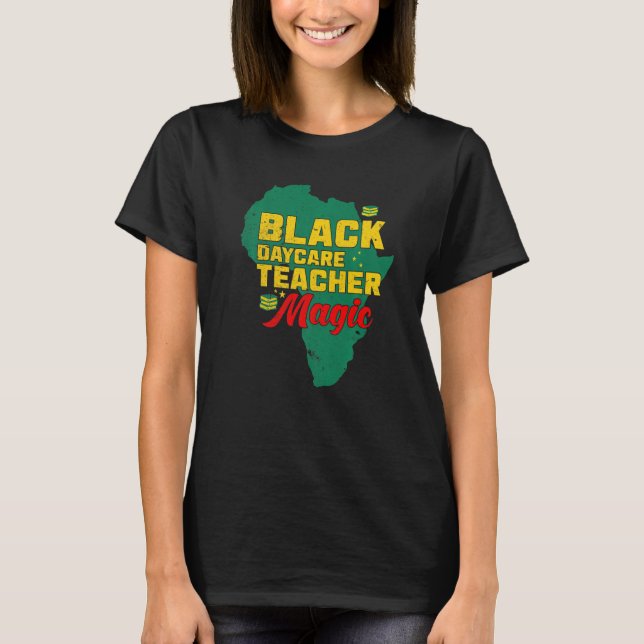 T-shirt Black Teacher Magic Melanin Pride Black History M (Devant)