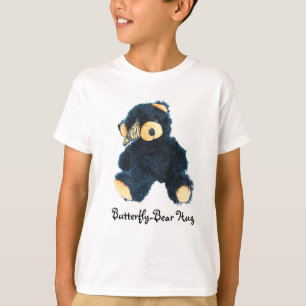 T-shirt Black Teddy Bear-Butterfly pour les garço