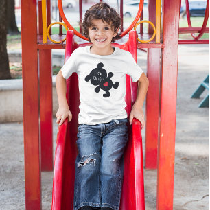 T-shirt Black Teddy Bear Love