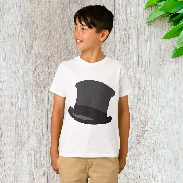 T-shirt Black Top Hat Classic Steampunk Victorian (Créateur téléchargé)