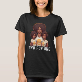 T-shirt Black Twin Dad Fête des pères Deux pour un devis