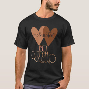 T-shirt Black Vet Tech Shirt Melanané Vétérinaire Technici
