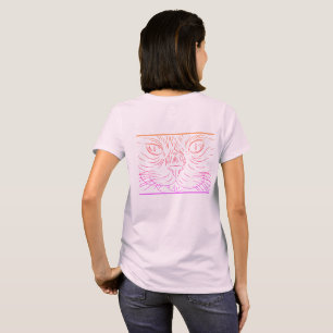 T-shirt Black@White Chat pour femme