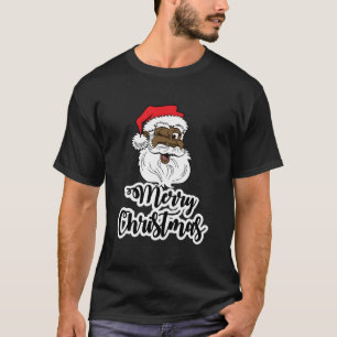 T-shirt Black Wing Père Noël Joyeux Africain Américain Pèr