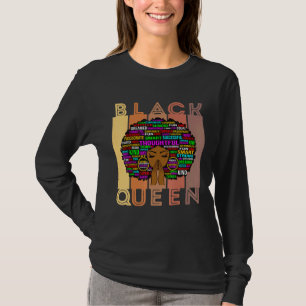 T-shirt Black Women Melanin Enseignante Queen Afro Black G