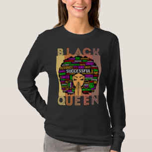 T-shirt Black Women Melanin Enseignante Queen Afro Black G