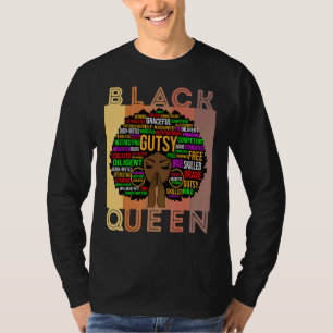T-shirt Black Women Melanin Enseignante Queen Afro Black G