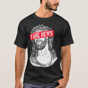 T-shirt Blackcraft AntiChristian Fake News Drôle Jesus Ath