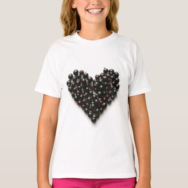 T-shirt Blackcurrant heart (Devant)