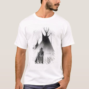 T-shirt Blackfoot courageux, près de Calgary, Alberta,