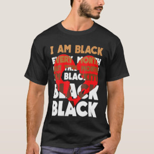 T-shirt Blackity Black Chaque mois Black History BHM BLM A