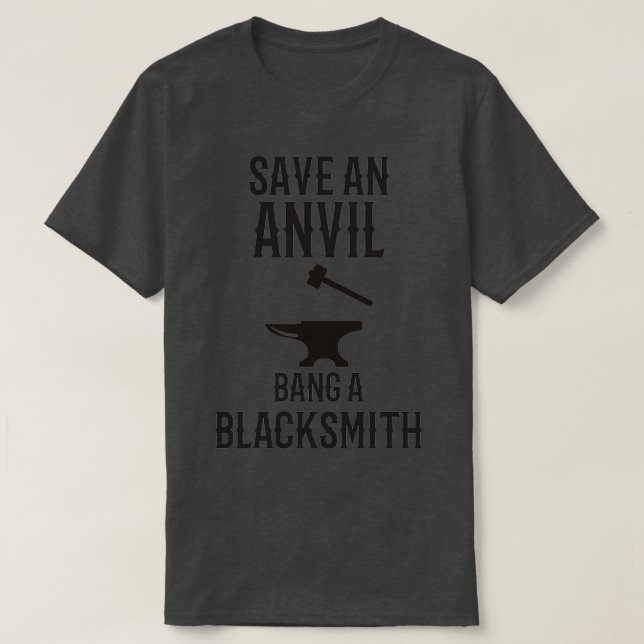 T-shirt BLACKSMITH Enregistrer Une Anvil T 3 (Design devant)