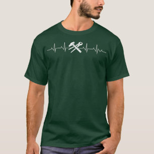 T-shirt Blacksmith heartbeat forgeron cadeau