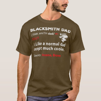 T-shirt Blacksmith Papa Papa Définition Cadeau Blacksmift