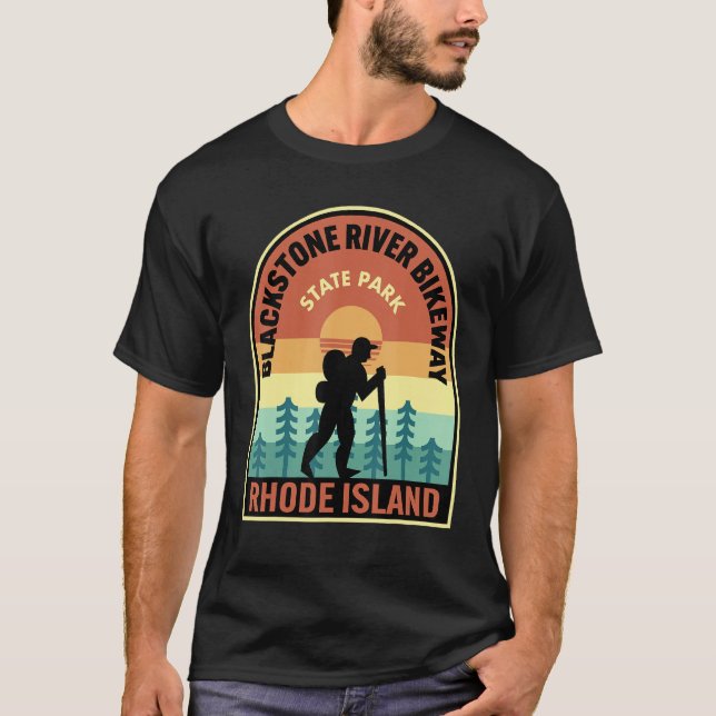 T-shirt Blackstone River Bikeway State Park Rhode Island H (Devant)
