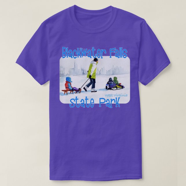 T-shirt Blackwater Falls State Park West Virginie (Design devant)