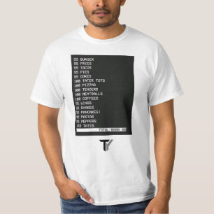 T-Shirt Blague 55 Burgers 55 Frites