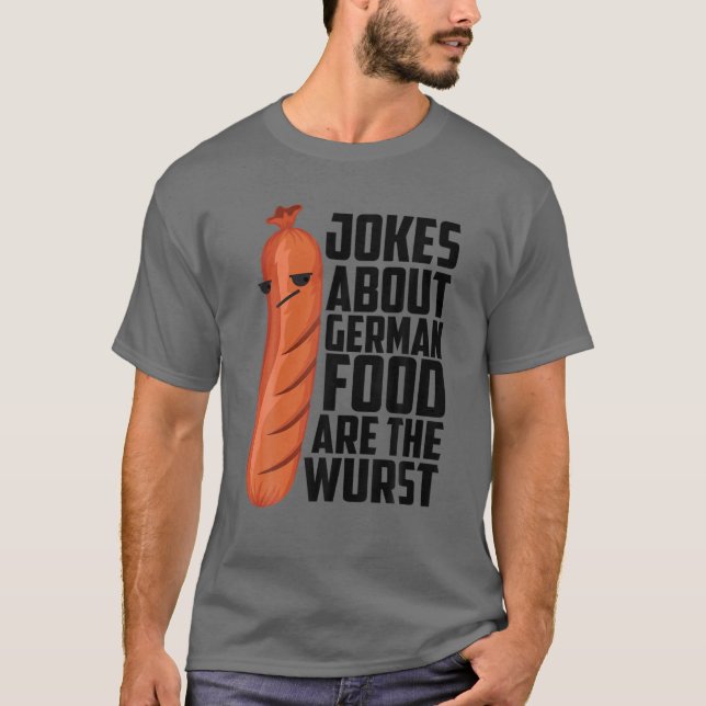 T-shirt Blague allemande cool Wurst | Amusant Ventilateur  (Devant)