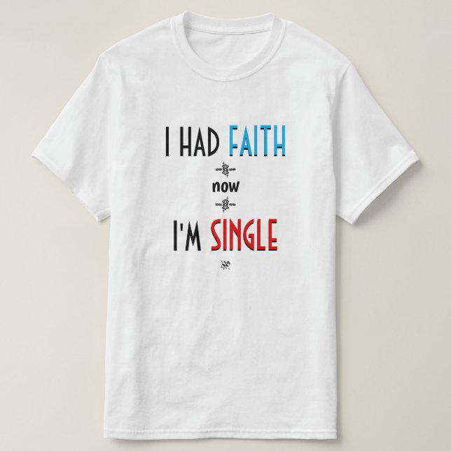 T-shirt Blague athéisme/agnosticisme (Design devant)