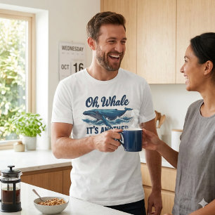 T-shirt Blague de Baleine Drôle "Oh Baleine" Conception du