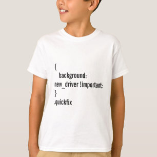 T-shirt Blague de programmation pour les nouveaux conducte