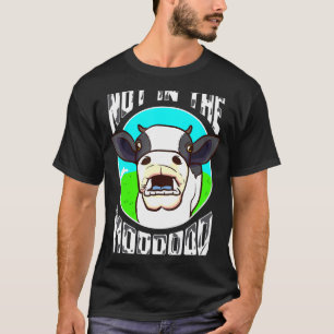 T-shirt Blague de vache pas d'humeur