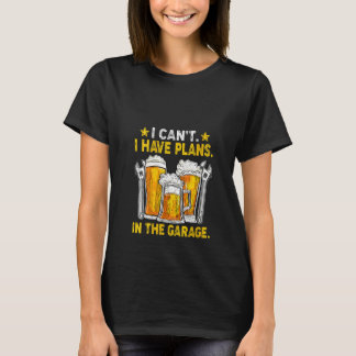 T-shirt Blague drôle de bière alcool Garage pour femmes Hu