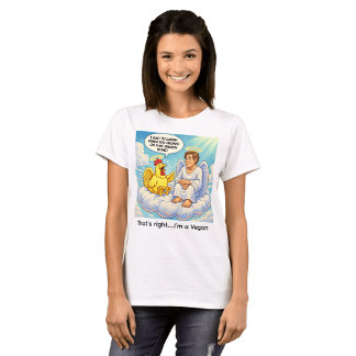 T-shirt Blague du poulet ange