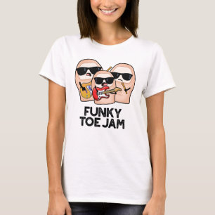 T-shirt Blague musicale funky sur l'orteil drôle