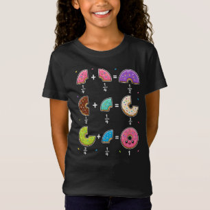 T-Shirt Blagues de maths sur les fractions de beignets