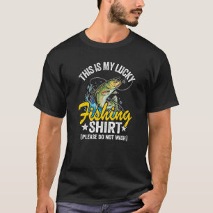 T-shirt Blagues de pêche de bar Humour Pêcheur C'est ma ch