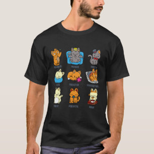 T-shirt Blagues sur les emplois de chats femme au foyer ch