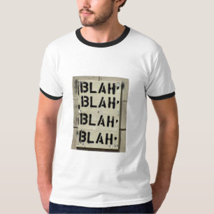 T-shirt Blah - chemise fade pour des types