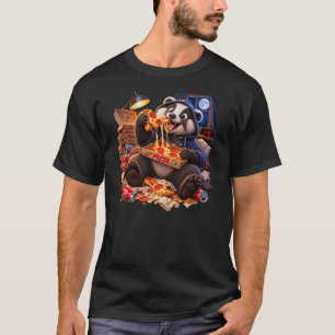 T-shirt Blaireau de pizza de minuit – Blaireau drôle migno